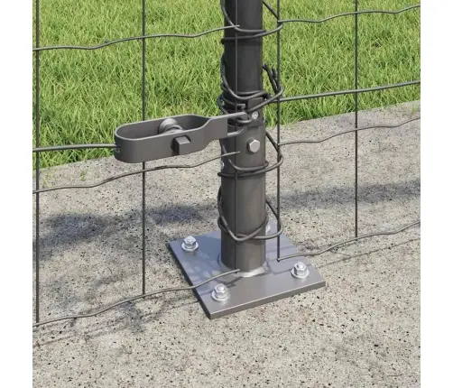 Tvora Su Stulpais Pilka 0.4 X 25 M Plienas