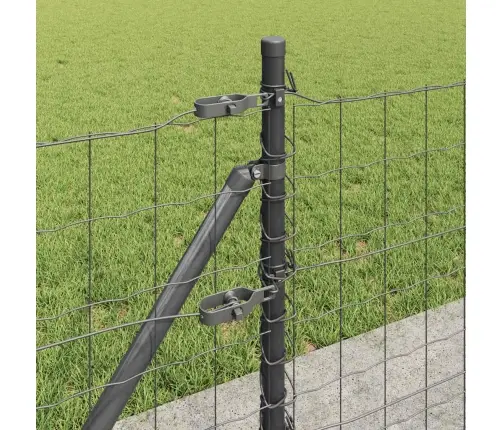 Euro Žogs Ar 13 Flanged Stabiem 0.6X25 M Cinkota Tērauda Vidaxl