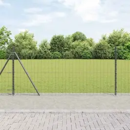 Žogs Ar Stabiem. Pelēka 1 X 25 M Tērauds Vidaxl