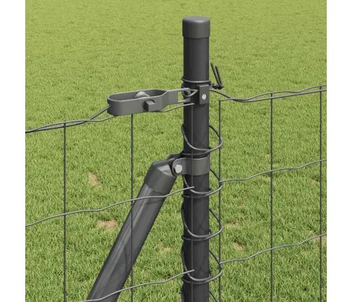 Tvora Su Stulpais Pilka 1 X 25 M Plienas Ir Pvc