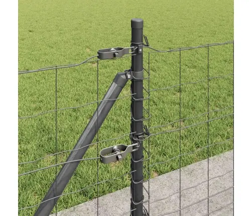 Tvora Su Stulpais Pilka 0,4 X 25 M Plienas Ir Pvc