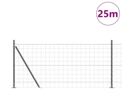 Eiro Žogs 2 Komplekts Pelēks Betona Pamats, Metāla Stabi 25 X 1 M Vidaxl