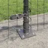 Eiropas Žogs Ar 13 Flangētām Stabiem 0.6X50 M Cinkota Tērauda Vidaxl