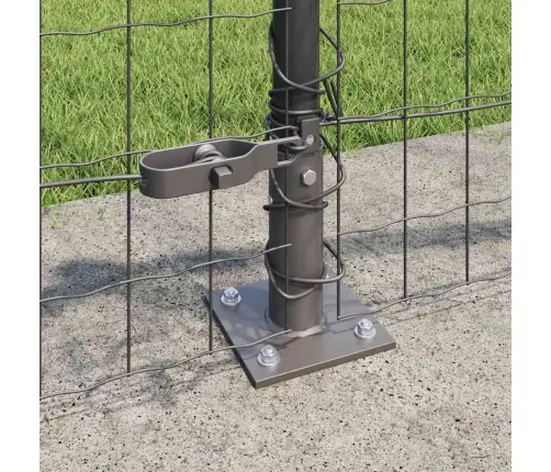 Eiropas Žogs Ar 13 Flanged Stabiem 0.6X50 M Cinkotā Tēraudā Vidaxl