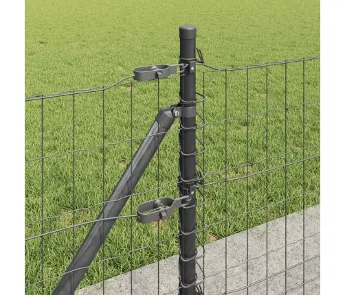 Eiropas Žogs Ar 13 Flanged Stabiem 0.6X50 M Cinkotā Tēraudā Vidaxl