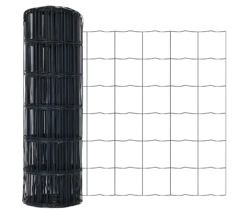 Tvora Su Stulpais Pilka 0.6 X 50 M Plienas