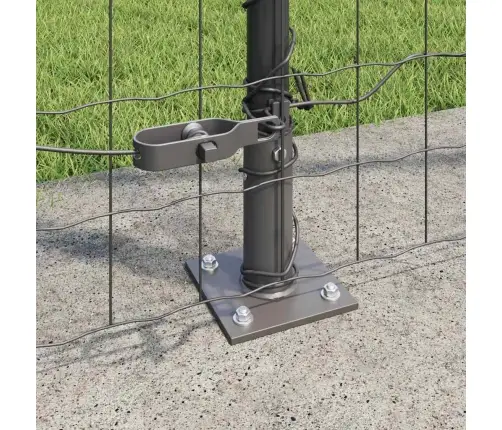 Tvora Su Stulpais Pilka 1.5 X 10 M Plienas