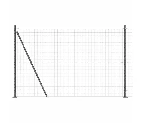 Tvora Su Stulpais Pilka 1.5 X 10 M Plienas