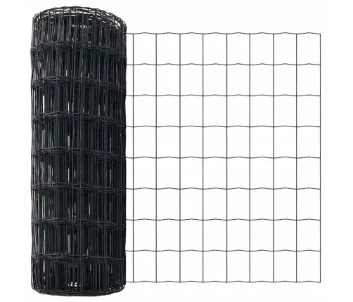 Tvora Su Stulpais Pilka 0.6 X 25 M Plienas