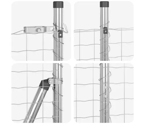 Tvora Su Stulpais Sidabro 1.4 X 10 M Plienas