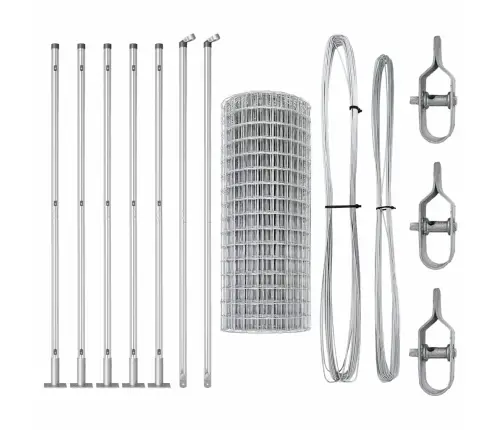 Tvora Su Stulpais Sidabro 1.4 X 10 M Plienas