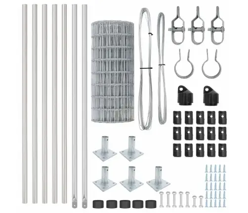 Aed Koos Postiga Hõbedane 0,6 X 10 M Teras