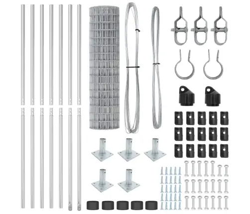 Aed Koos Postiga Hõbedane 0,8 X 10 M Teras