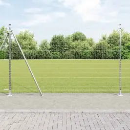 Žogs Ar Stabiem. Sudraba 1.5 X 10 M Tērauds Vidaxl