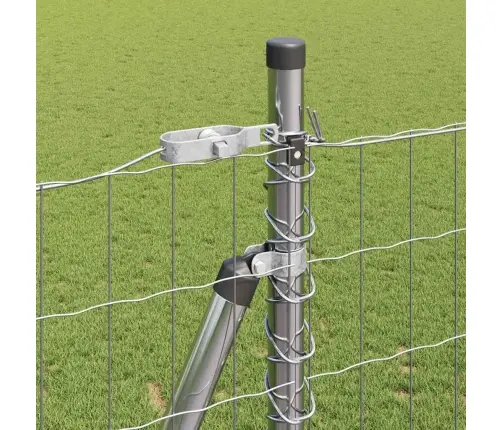 Euro Žogs Ar 7 Flanged Stabiem 1,5X10 M Cinkota Tērauda Vidaxl