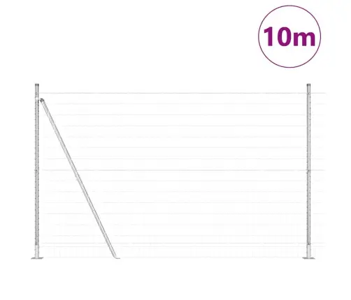 Euro Žogs Ar 7 Flanged Stabiem 1,5X10 M Cinkota Tērauda Vidaxl