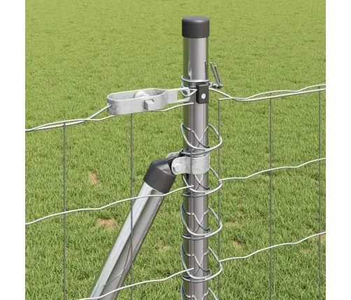 Aed Koos Postidega Hõbedane 0.8 X 10 M Teras