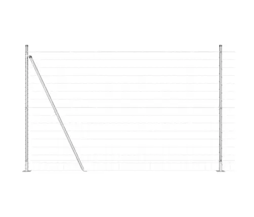 Tvora Su Stulpais Sidabro 1,5 X 10 M Plienas