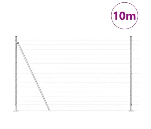 Tvora Su Stulpais Sidabro 1,5 X 10 M Plienas