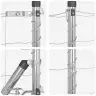 Aed Koos Postidega Hõbedane 1.2 X 10 M Teras Aed Koos Postidega Hõbedane 1.2 X 10 M Teras