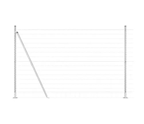 Eiro Žogs Ar 7 Flanged Stabiem 1.4X10 M Cinkota Tērauda Vidaxl