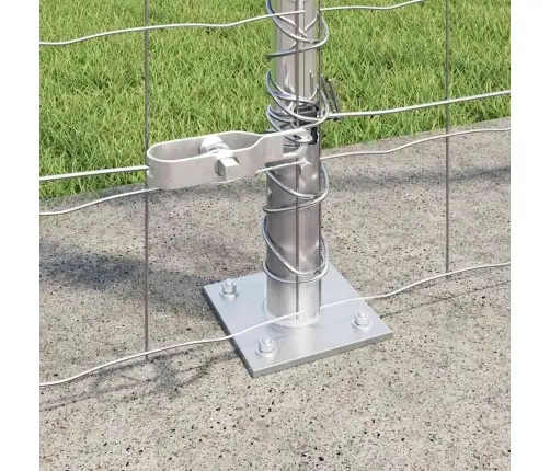 Eiropas Žogs Ar 7 Flangētiem Balstiem 1.6X10 M Cinkots Tērauds Vidaxl