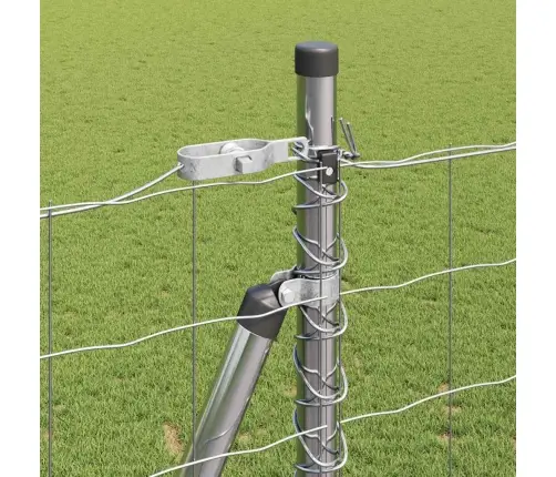 Eiropas Žogs Ar 7 Flangētiem Balstiem 1.6X10 M Cinkots Tērauds Vidaxl