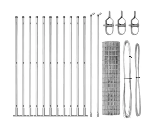 Aed Koos Postidega Hõbedane 1 X 25 M Teras