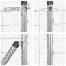 Eiropas Žogs Ar 13 Flanged Stabiem 0.8X25 M Cinkots Tērauds Vidaxl