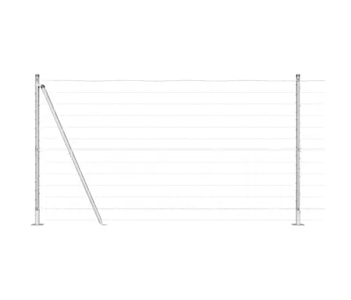 Vidaxl Euro Žogs Ar 13 Flanged Stabiem 1.2X25 M Cinkots Tērauds