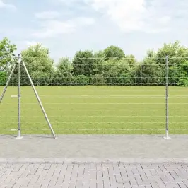 Tvora Su Stulpais Sidabro 1.2 X 25 M Plienas