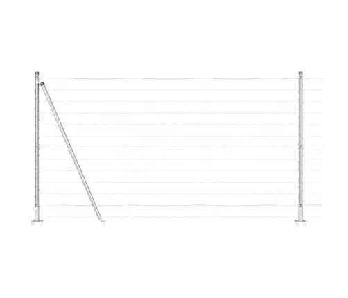 Aed Koos Postiga Hõbedane 1,2 X 25 M Teras