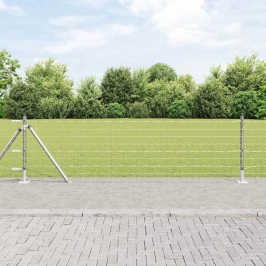 Žogs Ar Stabiem. Sudraba 0.4 X 10 M Tērauds Vidaxl