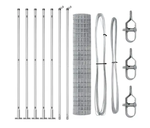 Eiro Žogs Ar 7 Flanged Stabiem 1.4X10 M Cinkots Tērauds Vidaxl
