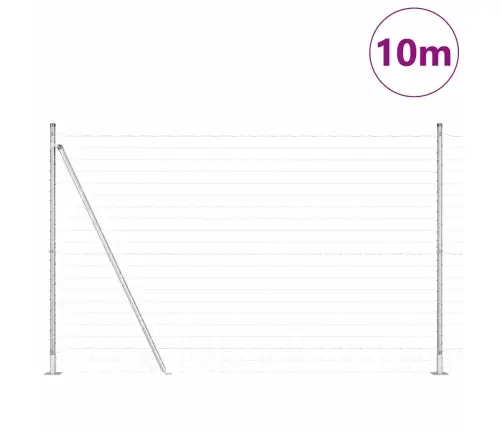 Eiro Žogs Ar 7 Flanged Stabiem 1.4X10 M Cinkots Tērauds Vidaxl