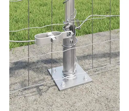 Eiropas Žogs Ar 13 Flanged Stabiem 0.4X50 M Cinkota Tērauda Vidaxl