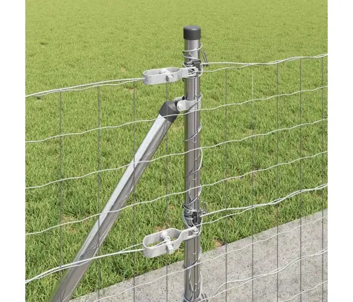 Eiropas Žogs Ar 13 Flanged Stabiem 0.4X50 M Cinkota Tērauda Vidaxl