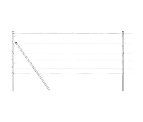 Lauka Žogs 0.8 X 25 M Galvanizēts Tērauds Vidaxl