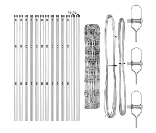 Ganyklų Tvora Sidabro 25 X 0.8 M Galvanizuotas Plienas