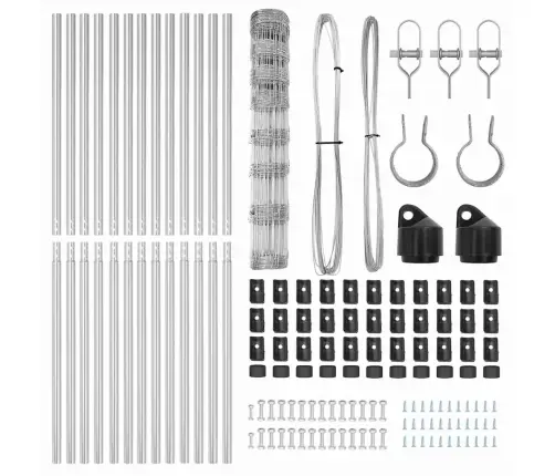 Lauku Žogs 1X25 M Cinkots Tērauds Vidaxl