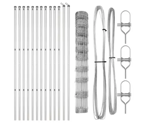 Lauka Žogs 1.2X25 M Cinkots Tērauds Vidaxl