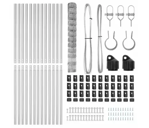 Lauka Žogs 1.2 X 25 M Cinkots Tērauds Vidaxl