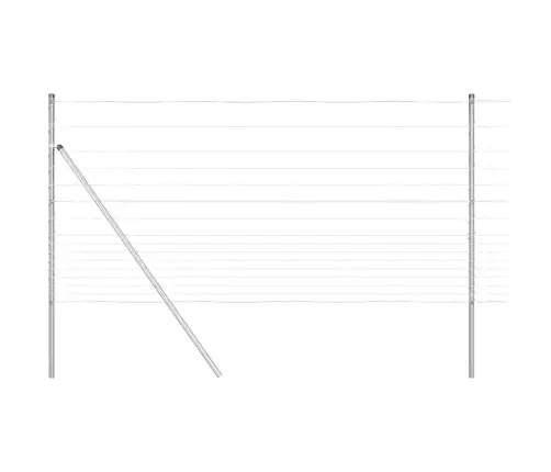 Ganyklų Tvora Sidabro 25 X 1,2 M Galvanizuotas Plienas