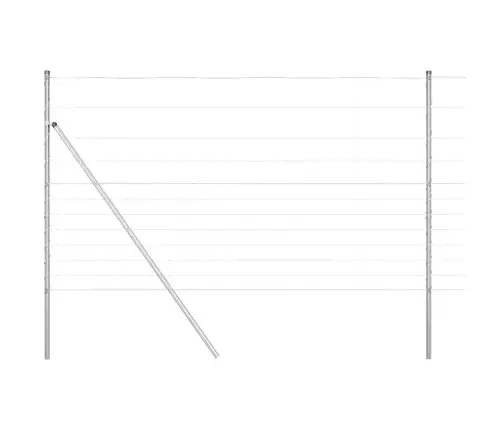 Lauksaimniecības Žogs 1.4X25 M Cinkots Tērauds Vidaxl