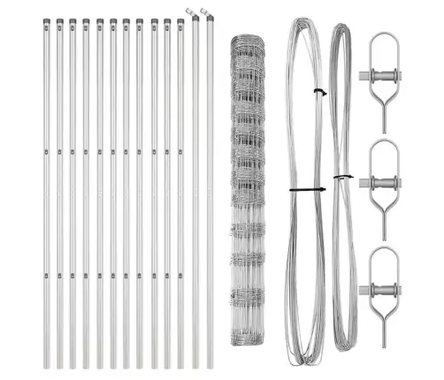 Ganyklų Tvora Sidabro 25 X 1.4 M Galvanizuotas Plienas