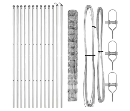 Ganyklų Tvora Sidabro 25 X 1.4 M Galvanizuotas Plienas