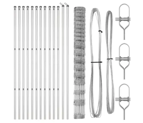 Ganyklų Tvora Sidabro 25 X 1.5 M Galvanizuotas Plienas