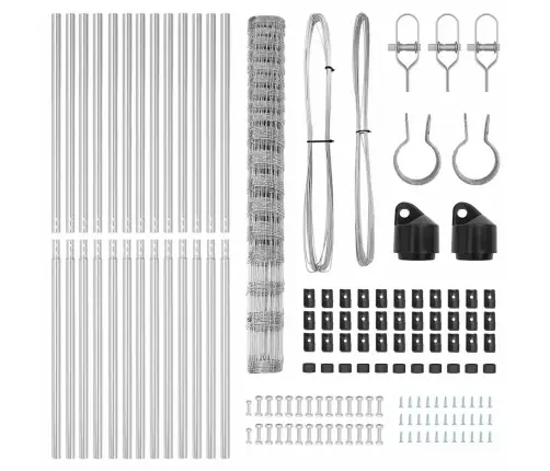 Ganyklų Tvora Sidabro 25 X 1.5 M Galvanizuotas Plienas