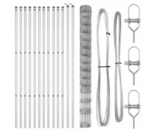 Karjamaa-Aed Hõbedane 25 X 1.6 M Tsingitud Teras