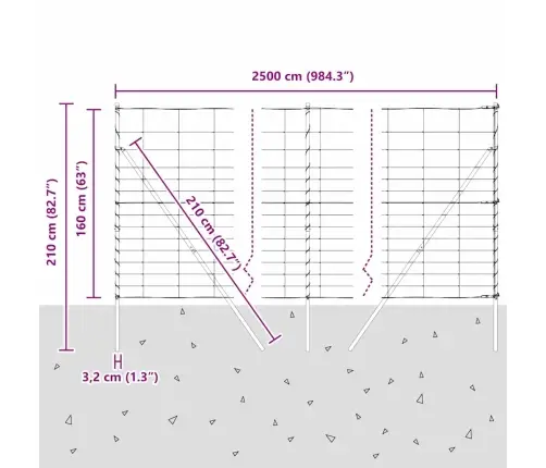 Karjamaa-Aed Hõbedane 25 X 1.6 M Tsingitud Teras